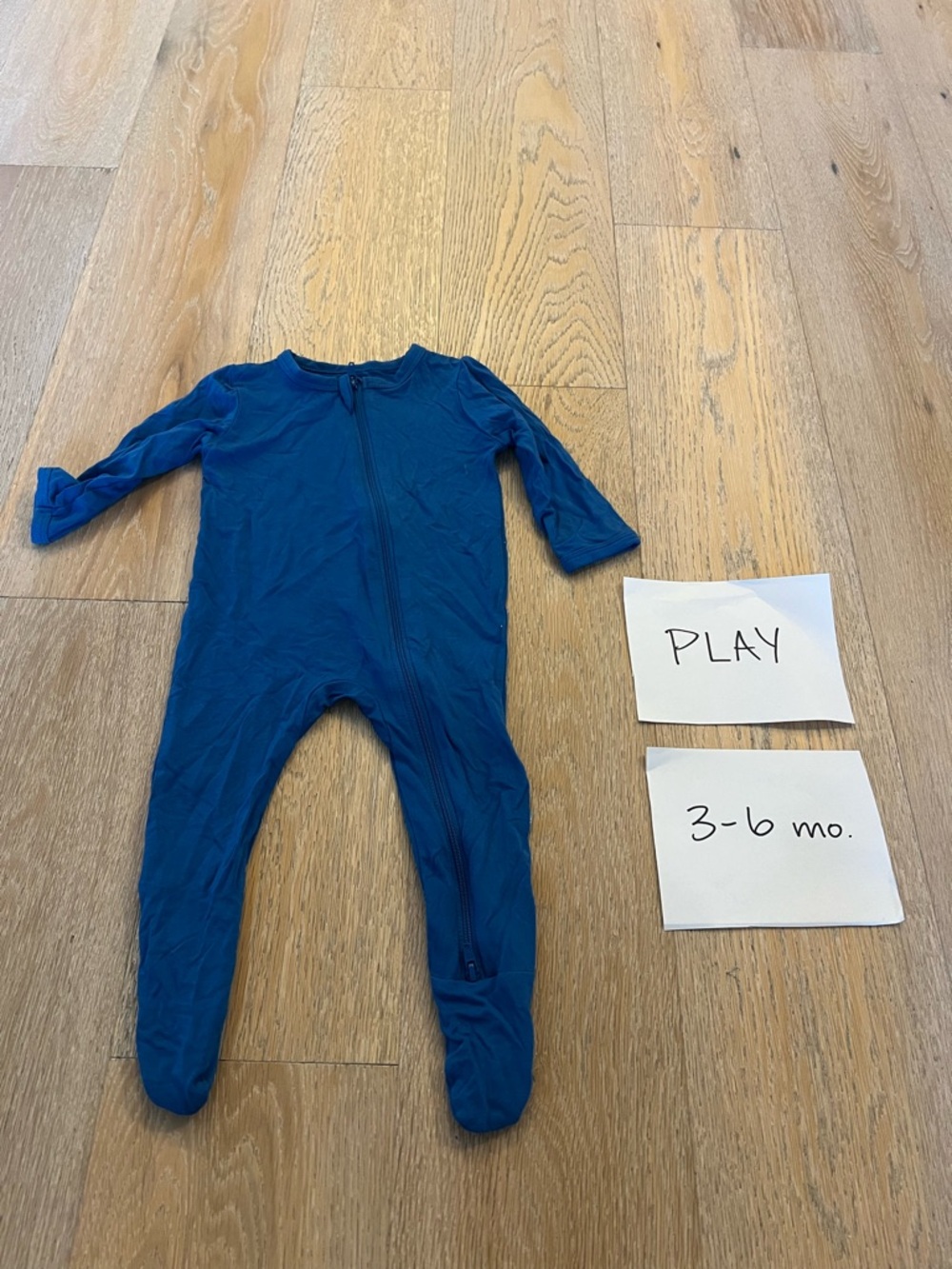 Kyte BABY Blue Footed Zip One-Piece Pajama